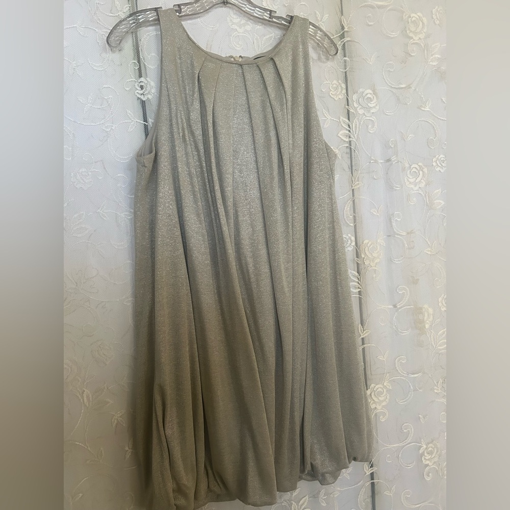 Essentials Gold Metallic Dress